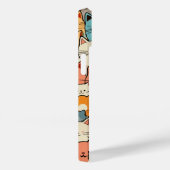 Naadloze Patroon Schattigee Kawaii Cats Hoesje-Mat Case-Mate iPhone Case (Achterkant / Rechts)