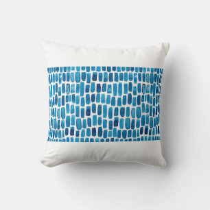 Naadloze patroonachtergrond met blauw van waterver kussen