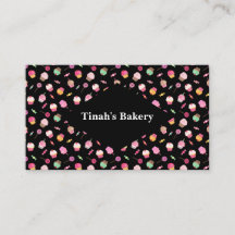 Naadloze patroonachtergrond met cupcakes, Snoepjes