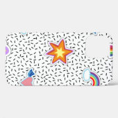 Naadloze patroonachtergrond met patchstatus cartoo Case-Mate iPhone case (Achterkant (horizontaal))