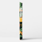 naadloze patroonachtergrond met pinebladeren, ster Case-Mate iPhone case (Achterkant / Links)