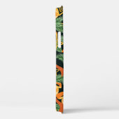 naadloze patroonachtergrond met pinebladeren, ster Case-Mate iPhone case (Achterkant / Rechts)