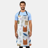 Naadloze patrooncutat schort (Gedragen)