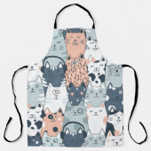 Naadloze patrooncutat schort (Voorkant)