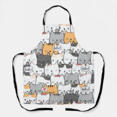 Naadloze patrooncutat schort (Voorkant)