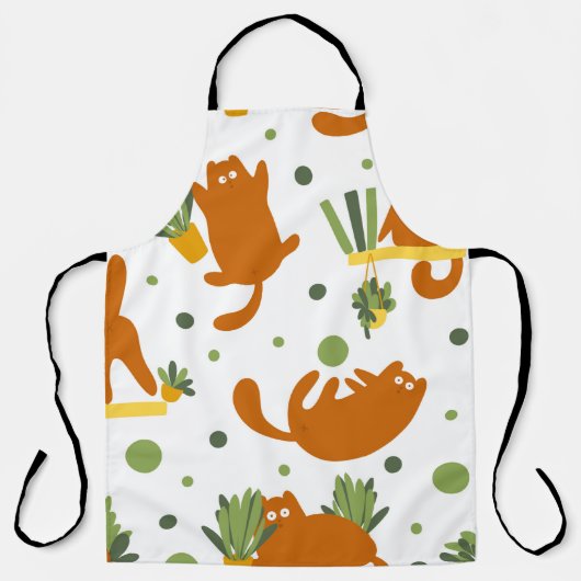 Naadloze patrooncutat schort (Voorkant)