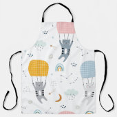 Naadloze patrooncutat schort (Voorkant)