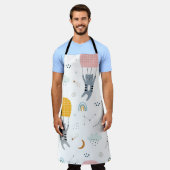 Naadloze patrooncutat schort (Gedragen)