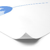 Naadloze patroonfles en waterverf tekst poster (Hoek)