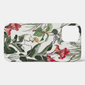 Naadloze patroonhandleiding getekende botanische i Case-Mate iPhone case (Achterkant (horizontaal))