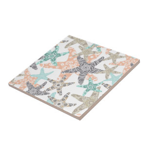 Naadloze patroonkeramische Tegel Tegeltje