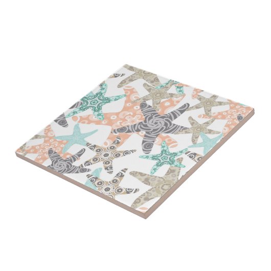 Naadloze patroonkeramische Tegel Tegeltje (Zijkant)