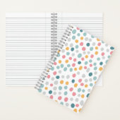 Naadloze patroonkleurige poolpunts notitieboek (Binnen)