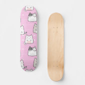 Naadloze patroonkliniek Kawaii Katoen hartlijn Persoonlijk Skateboard (Voorkant)