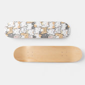 Naadloze patroonklinkers in Kawaii Persoonlijk Skateboard (Horizontaal)