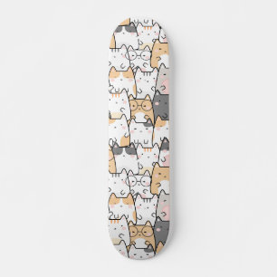 Naadloze patroonklinkers Kawaii Persoonlijk Skateboard