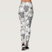 Naadloze patroonklinkers leggings (Achterkant)