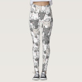 Naadloze patroonklinkers leggings (Voorkant)