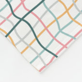 Naadloze patroonoversteekpenningen fleece deken (Hoek)