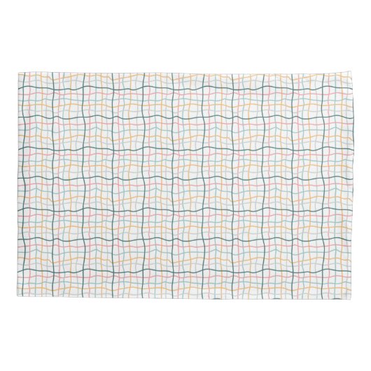 Naadloze patroonoversteekpenningen kussensloop (Achterkant-Links)