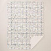 Naadloze patroonoversteekpenningen sherpa deken (Voorkant)