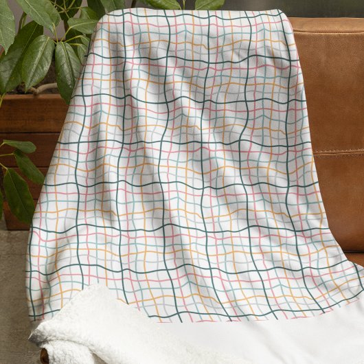 Naadloze patroonoversteekpenningen sherpa deken