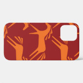 Naadloze patroonpaarden Case-Mate iPhone case (Achterkant (horizontaal))