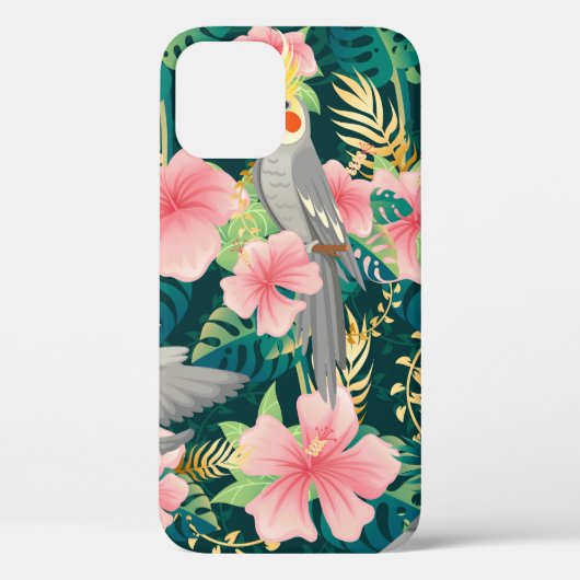 Naadloze patroonpapegaai met een schattig kakkerpa Case-Mate iPhone case (Achterkant)