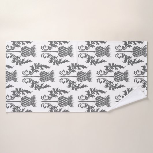 naadloze patroonsilhouetschroefdraad badhanddoek (Badhanddoek)