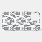 naadloze patroonsilhouetschroefdraad Case-Mate iPhone case (Achterkant (horizontaal))