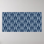 Naadloze patroonversiering met gestileerde geometr poster (Voorkant)