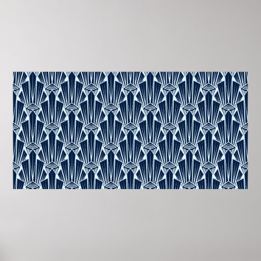 Naadloze patroonversiering met gestileerde geometr poster (Voorkant)