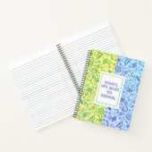 Naadloze patroonvruchten Notitieboek (Binnen)