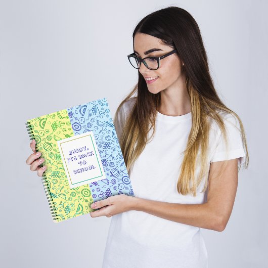 Naadloze patroonvruchten Notitieboek