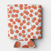 Naadloze perzik vruchten, zomer patroon. blikjeskoeler (Achterkant)