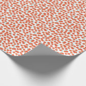 Naadloze perzik vruchten, zomer patroon. cadeaupapier (Hoek)