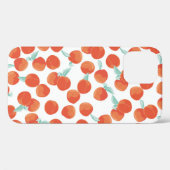 Naadloze perzik vruchten, zomer patroon. Case-Mate iPhone case (Achterkant (horizontaal))