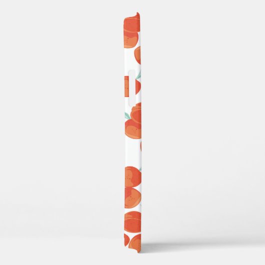 Naadloze perzik vruchten, zomer patroon. Case-Mate iPhone case (Achterkant / Rechts)