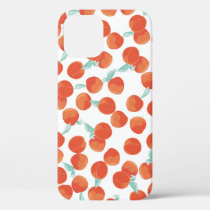 Naadloze perzik vruchten, zomer patroon. Case-Mate iPhone case