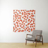 Naadloze perzik vruchten, zomer patroon. wandkleed (In situ)