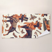  naadloze pinscher badhanddoek (Badhanddoek)