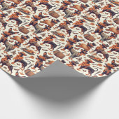  naadloze pinscher cadeaupapier (Hoek)