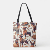 naadloze pinscher tote bag (Achterkant)