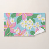 Naadloze plumeria Patroonplaat Bad Handdoek (Handdoek)