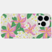 Naadloze plumeria Patroonplaat Case-Mate iPhone Case (Achterkant (horizontaal))