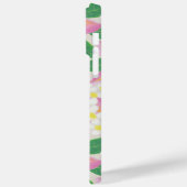 Naadloze plumeria Patroonplaat Case-Mate iPhone Case (Achterkant / Links)