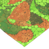 Naadloze pointillisme handbeschilderde cirkels ron tafelkleed (Gekanteld)