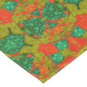 Naadloze pointillisme handbeschilderde cirkels ron tafelkleed (Gekanteld)