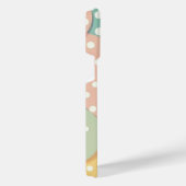 Naadloze Polka Dot Patroon in Pastel Kleuren iPhone Hoesje (Rechterkant)