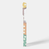 Naadloze Polka Dot Patroon in Pastel Kleuren iPhone Hoesje (Linkerkant)